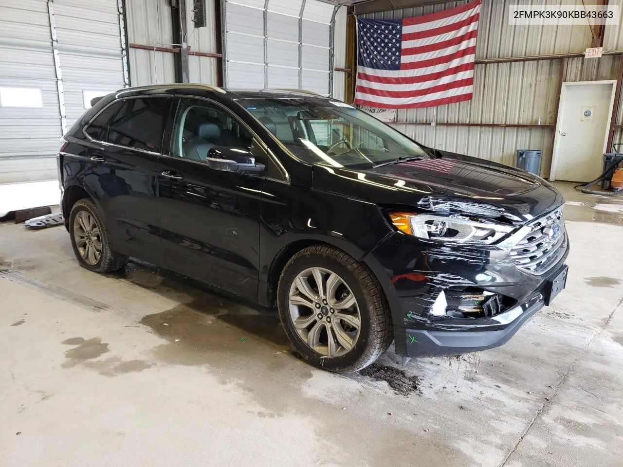 2019 Ford Edge Titanium VIN: 2FMPK3K90KBB43663 Lot: 55536194