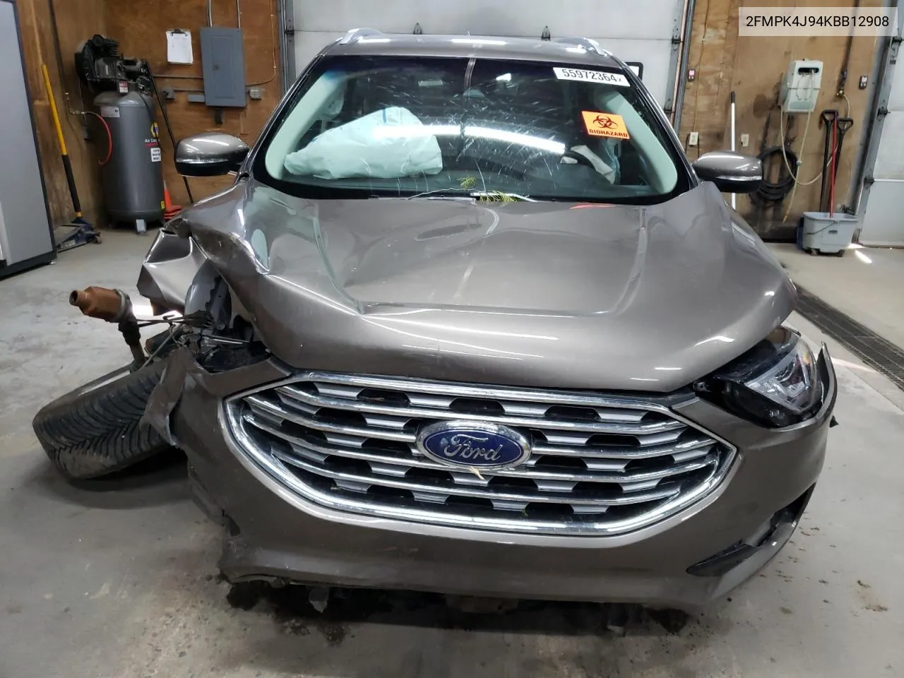 2019 Ford Edge Sel VIN: 2FMPK4J94KBB12908 Lot: 55972364