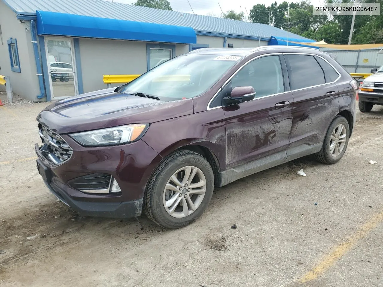 2019 Ford Edge Sel VIN: 2FMPK4J95KBC06487 Lot: 57703874