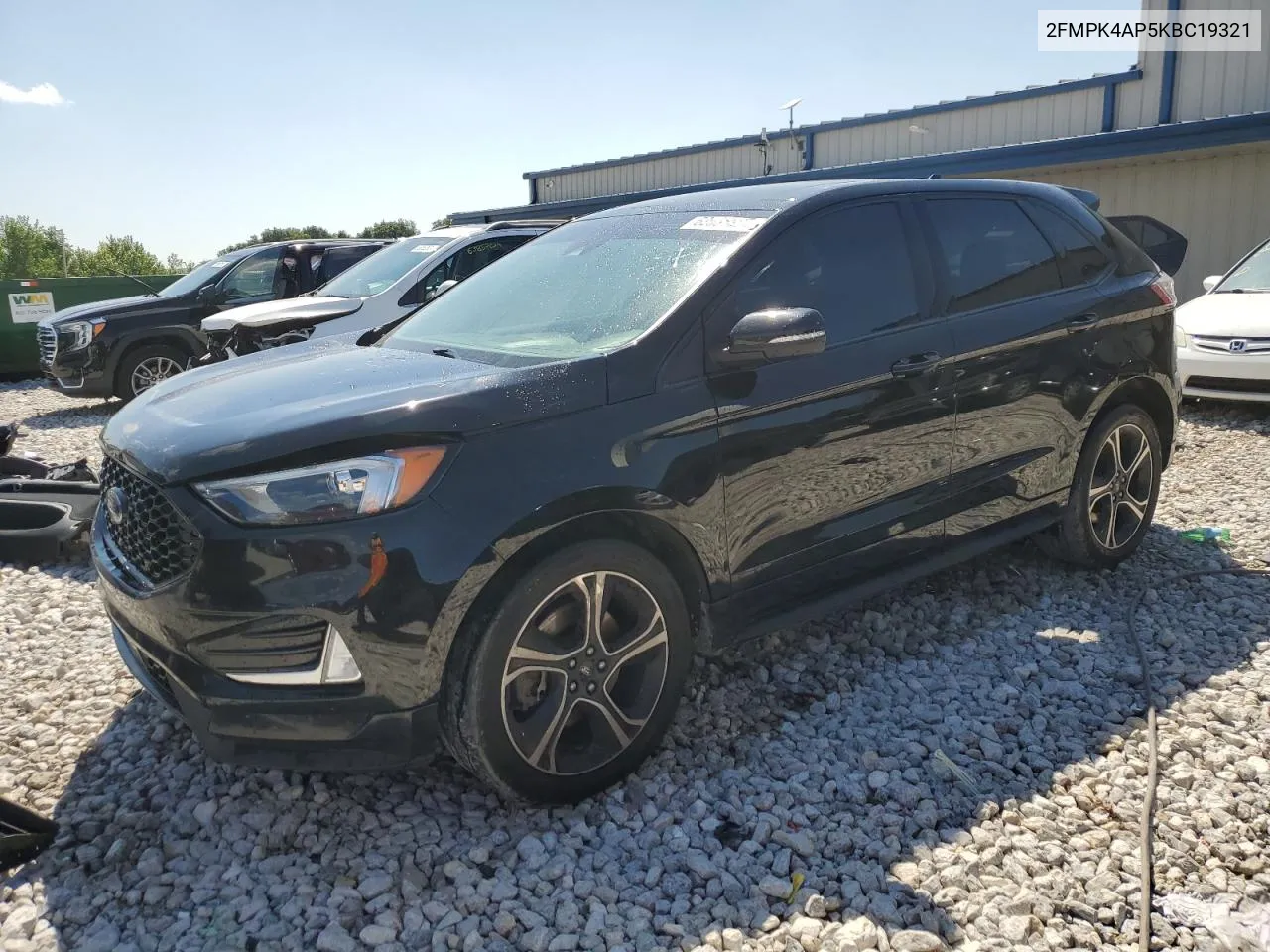 2019 Ford Edge St VIN: 2FMPK4AP5KBC19321 Lot: 62555864