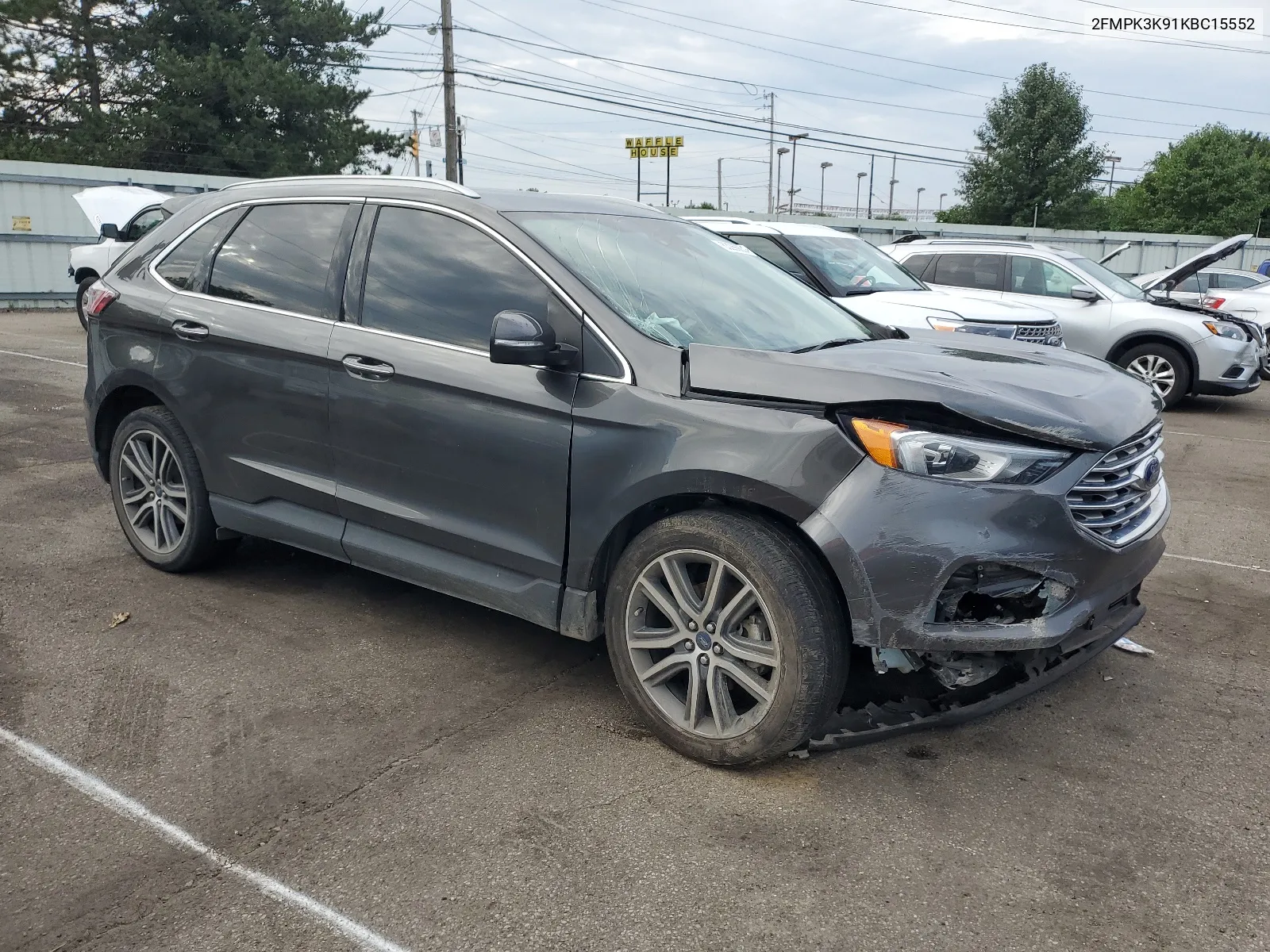 2019 Ford Edge Titanium VIN: 2FMPK3K91KBC15552 Lot: 63266654