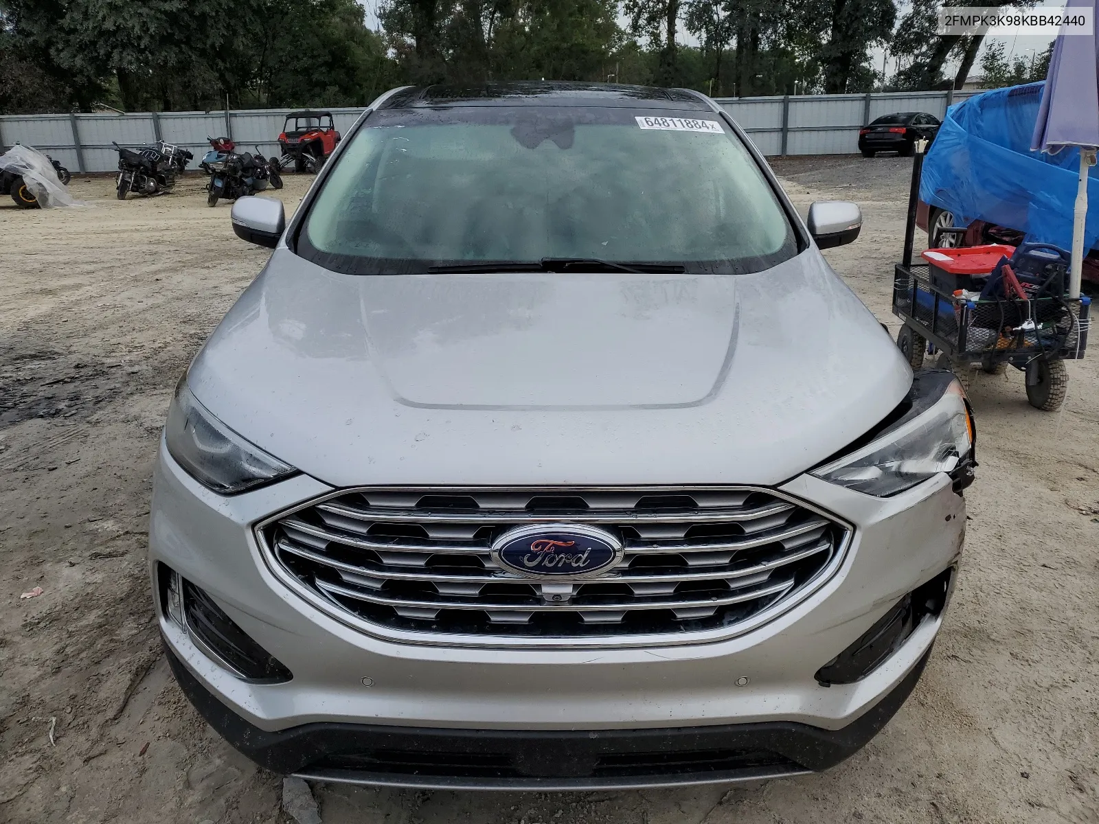 2019 Ford Edge Titanium VIN: 2FMPK3K98KBB42440 Lot: 64811884