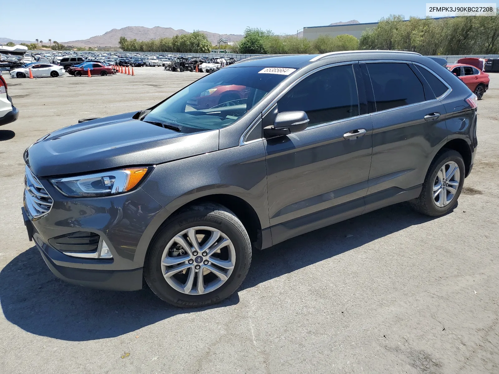 2019 Ford Edge Sel VIN: 2FMPK3J90KBC27208 Lot: 65385664