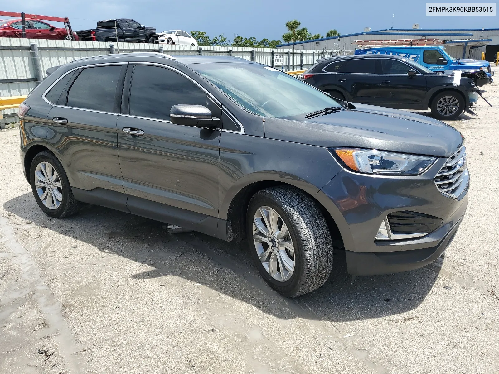 2019 Ford Edge Titanium VIN: 2FMPK3K96KBB53615 Lot: 66278364