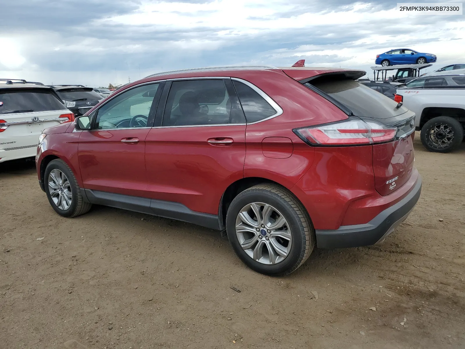 2FMPK3K94KBB73300 2019 Ford Edge Titanium