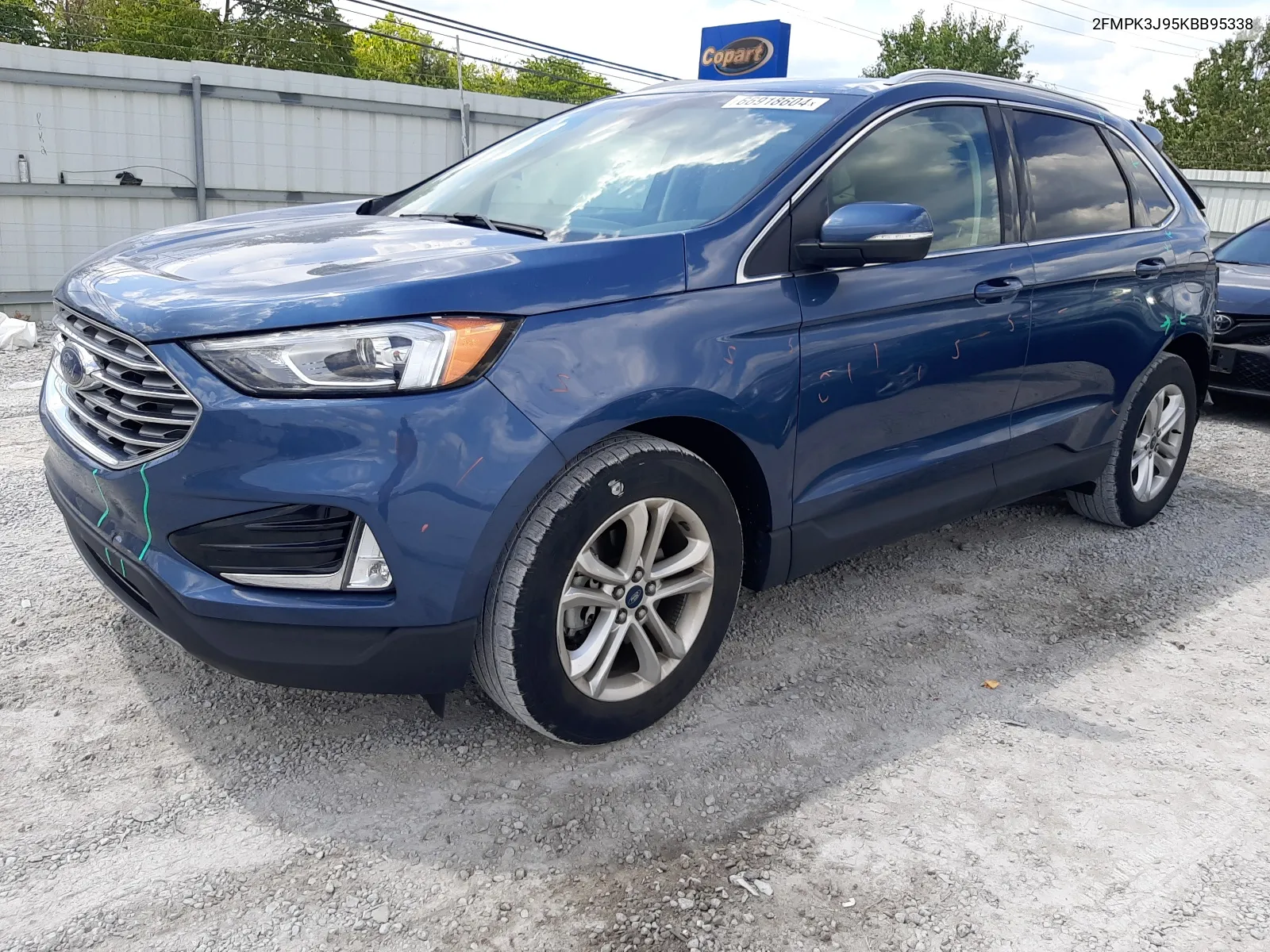 2019 Ford Edge Sel VIN: 2FMPK3J95KBB95338 Lot: 66918604