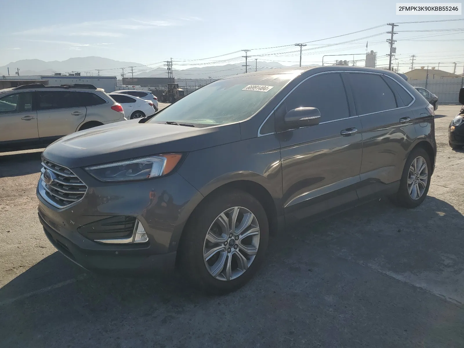 2019 Ford Edge Titanium VIN: 2FMPK3K90KBB55246 Lot: 66991404