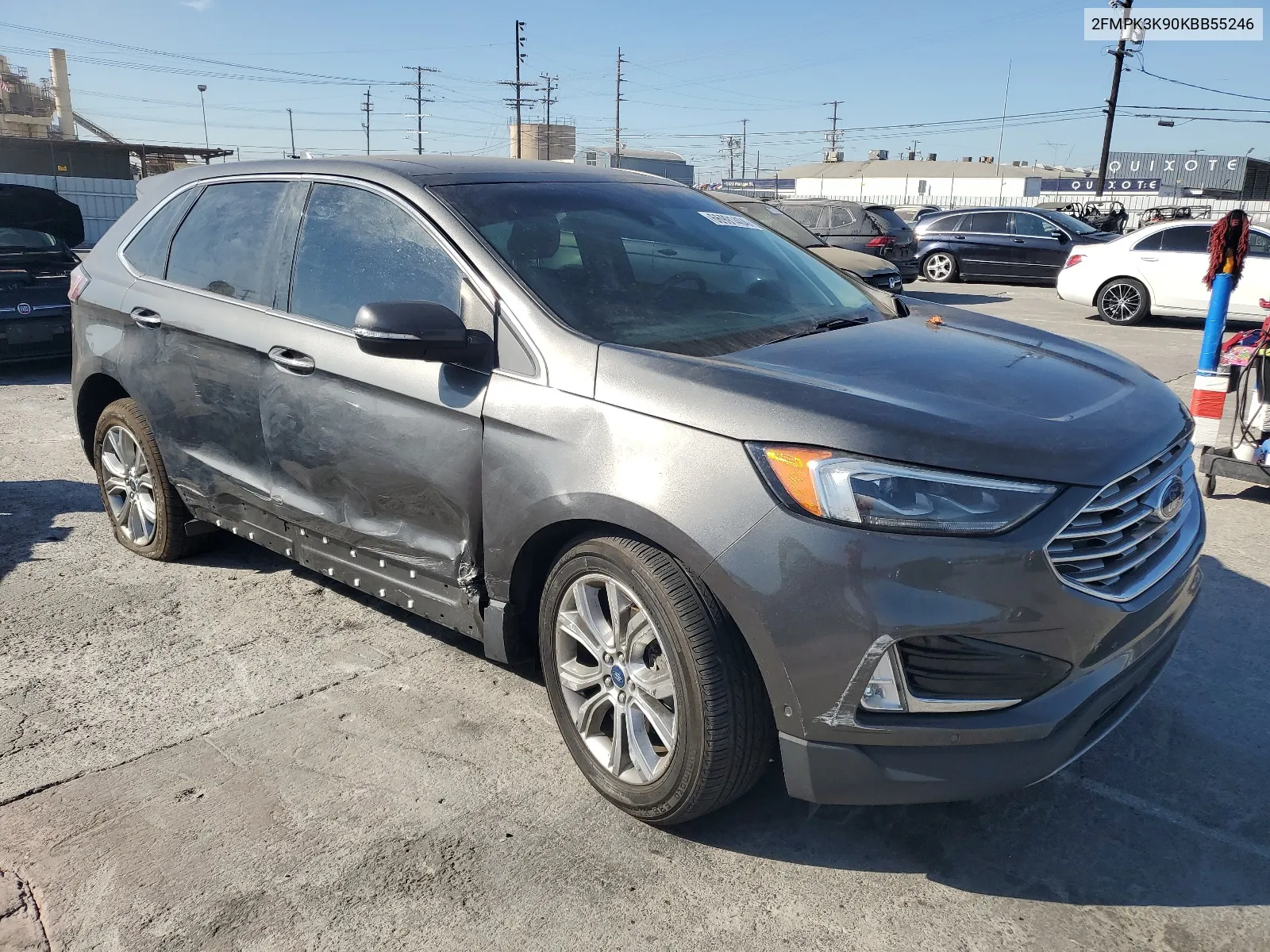 2019 Ford Edge Titanium VIN: 2FMPK3K90KBB55246 Lot: 66991404