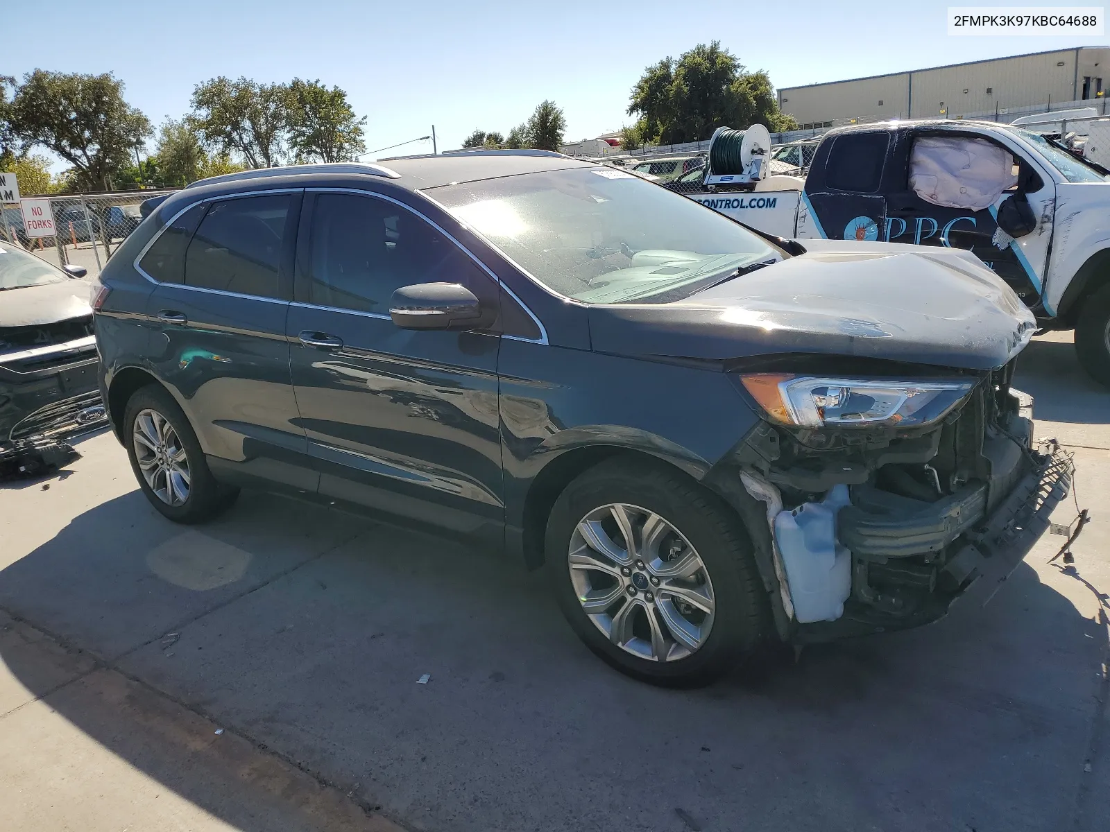 2019 Ford Edge Titanium VIN: 2FMPK3K97KBC64688 Lot: 67582064