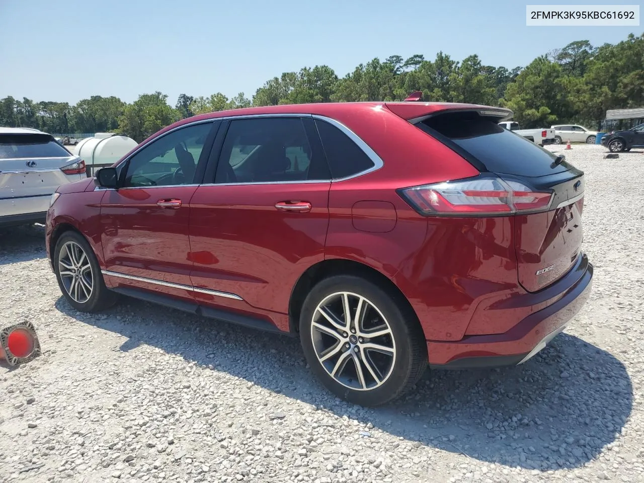 2019 Ford Edge Titanium VIN: 2FMPK3K95KBC61692 Lot: 68041654