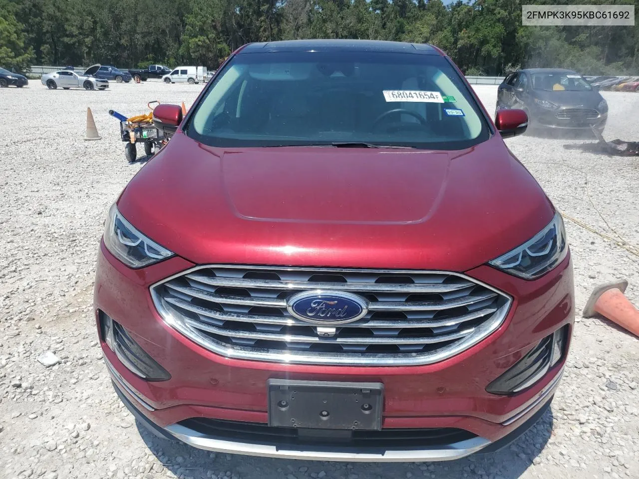 2019 Ford Edge Titanium VIN: 2FMPK3K95KBC61692 Lot: 68041654