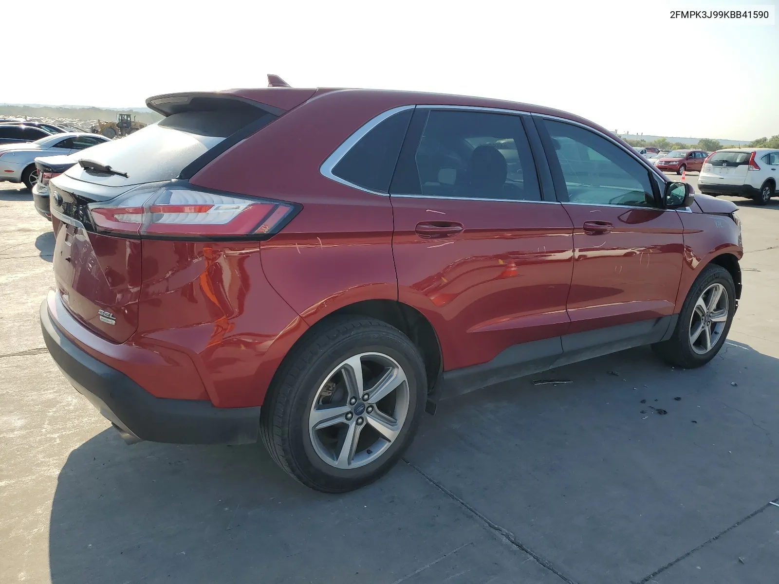 2019 Ford Edge Sel VIN: 2FMPK3J99KBB41590 Lot: 68584154