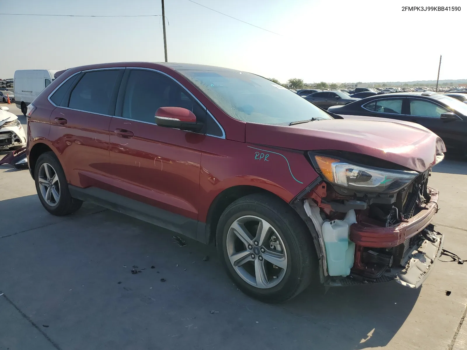 2FMPK3J99KBB41590 2019 Ford Edge Sel