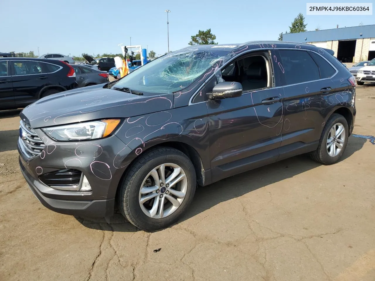 2019 Ford Edge Sel VIN: 2FMPK4J96KBC60364 Lot: 70264754