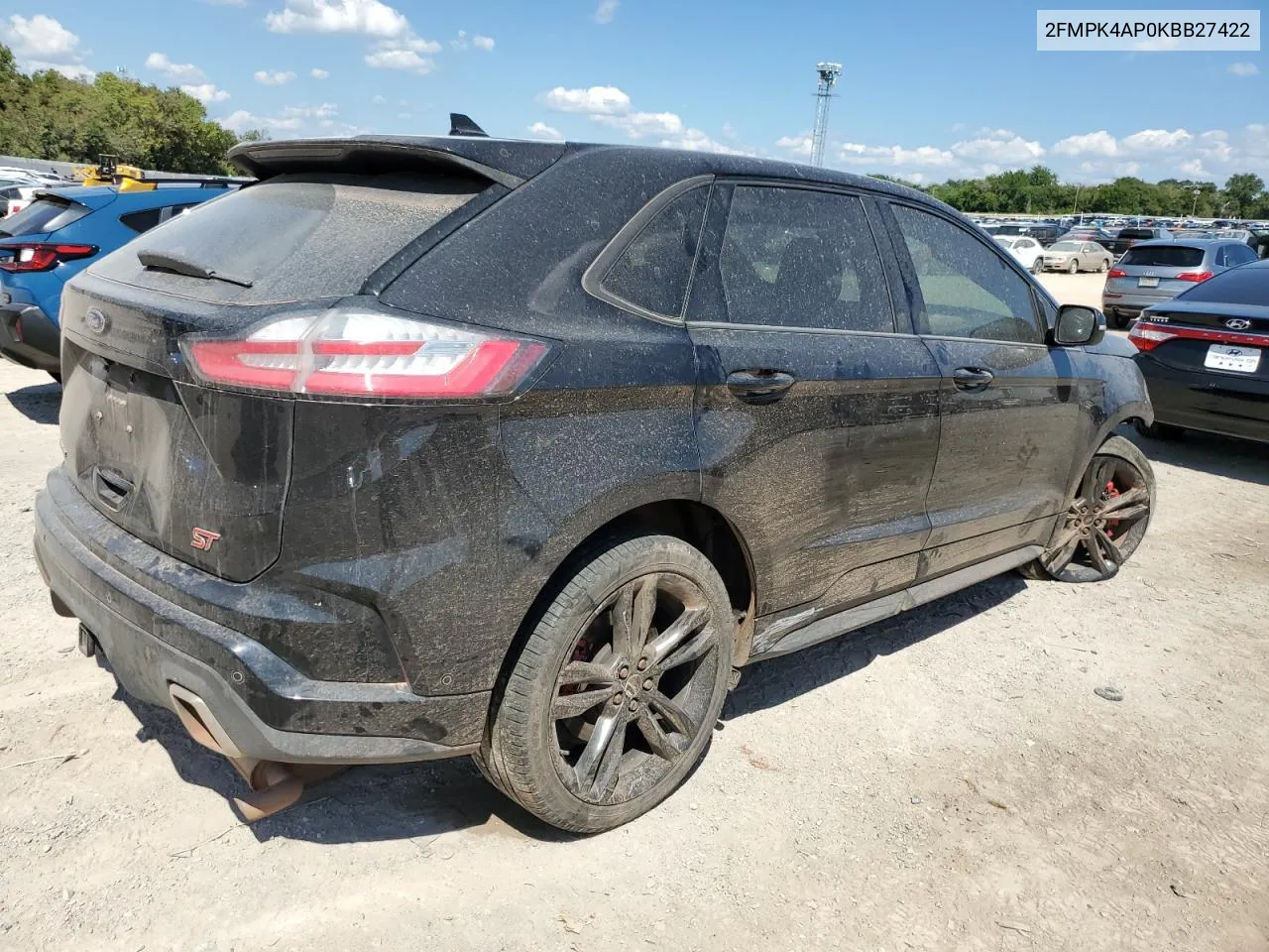 2FMPK4AP0KBB27422 2019 Ford Edge St