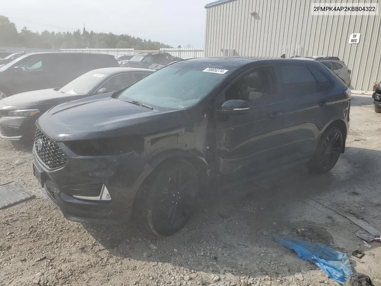 2FMPK4AP2KBB04322 2019 Ford Edge St