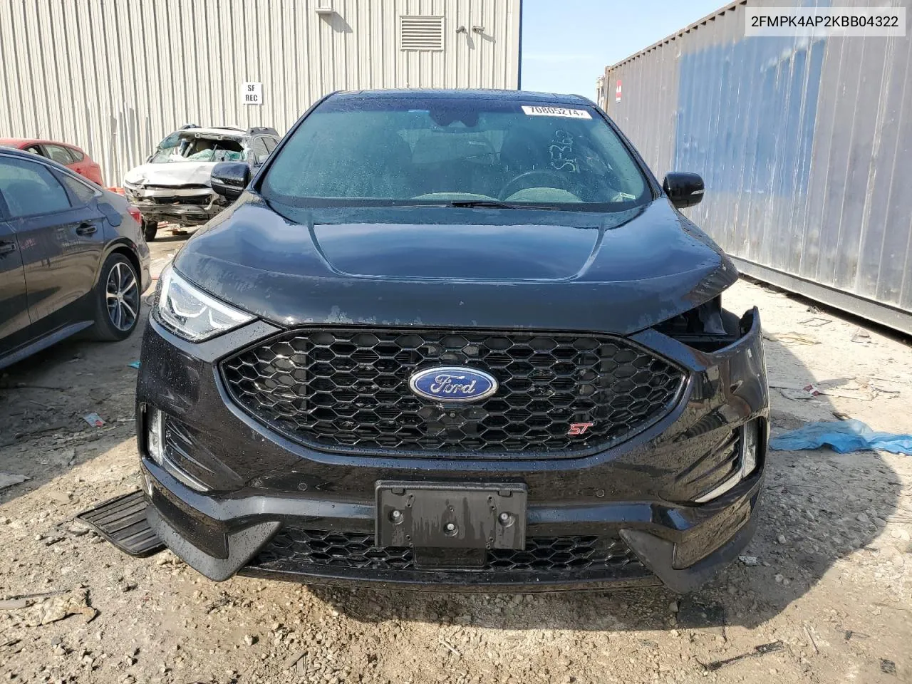 2019 Ford Edge St VIN: 2FMPK4AP2KBB04322 Lot: 70805274