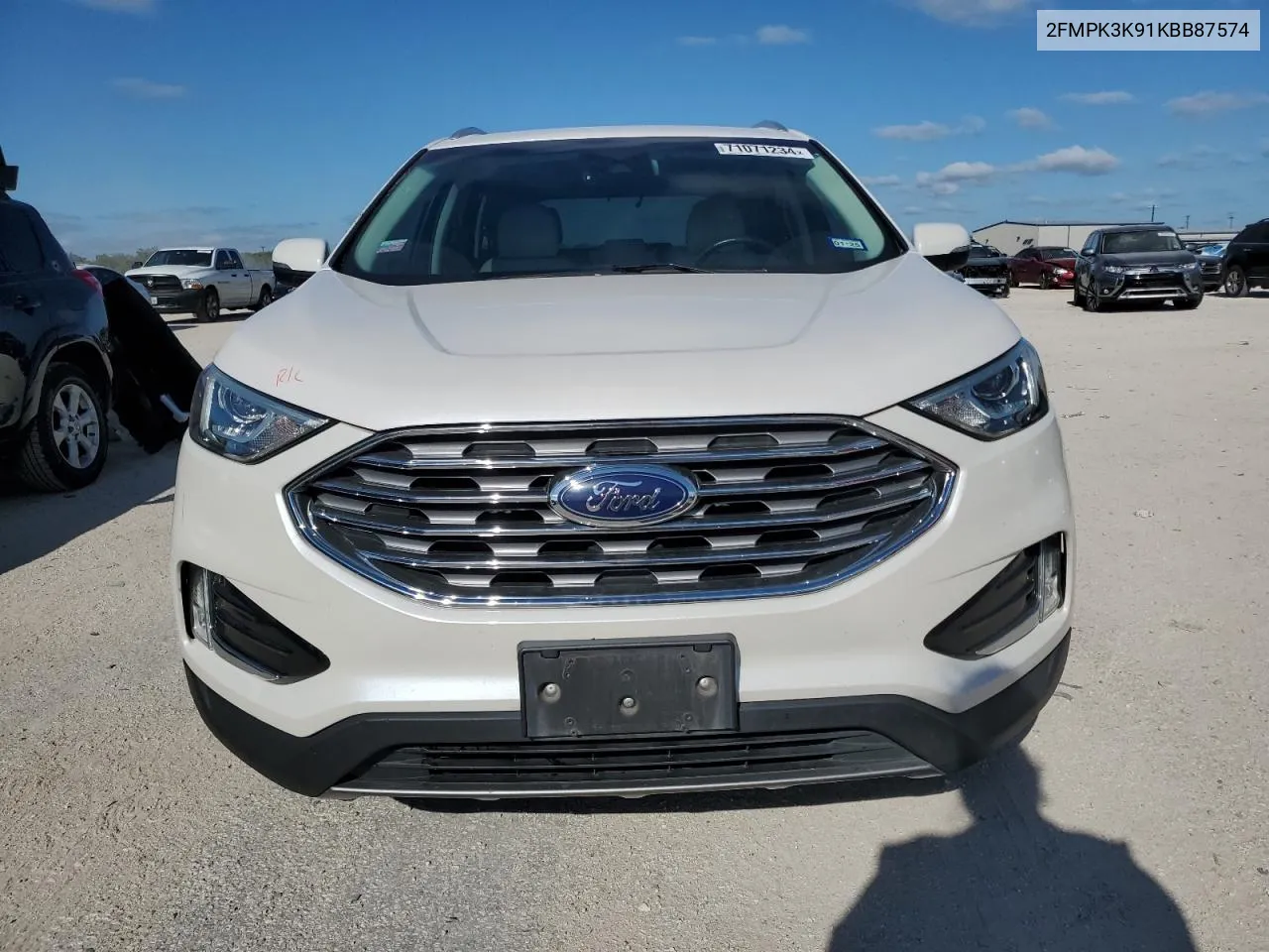 2019 Ford Edge Titanium VIN: 2FMPK3K91KBB87574 Lot: 71071234