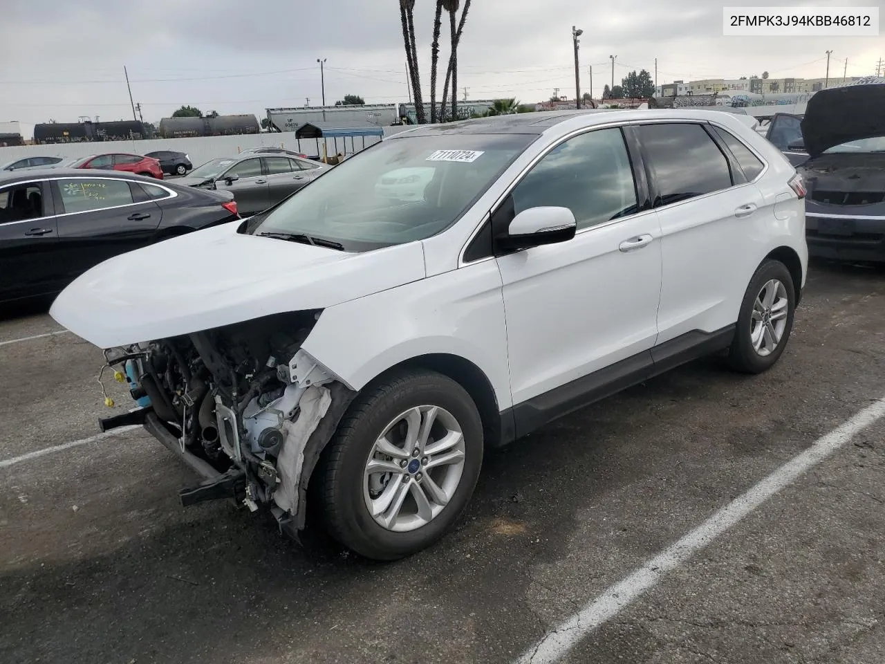 2019 Ford Edge Sel VIN: 2FMPK3J94KBB46812 Lot: 71110724