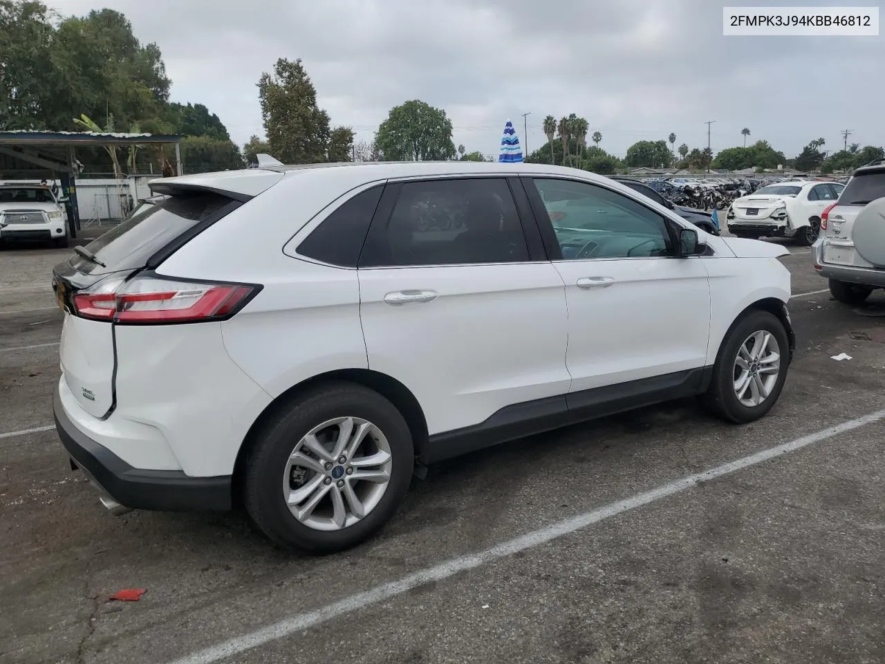 2019 Ford Edge Sel VIN: 2FMPK3J94KBB46812 Lot: 71110724