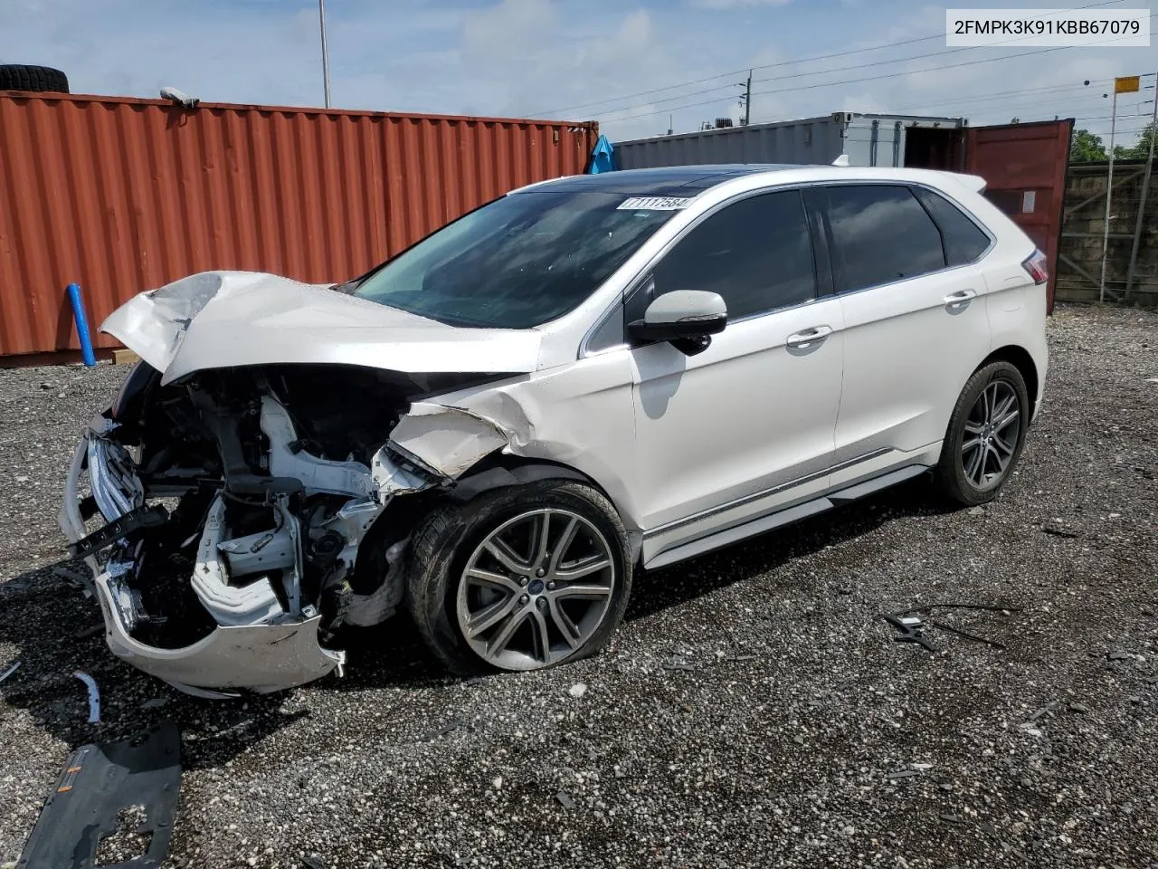 2FMPK3K91KBB67079 2019 Ford Edge Titanium