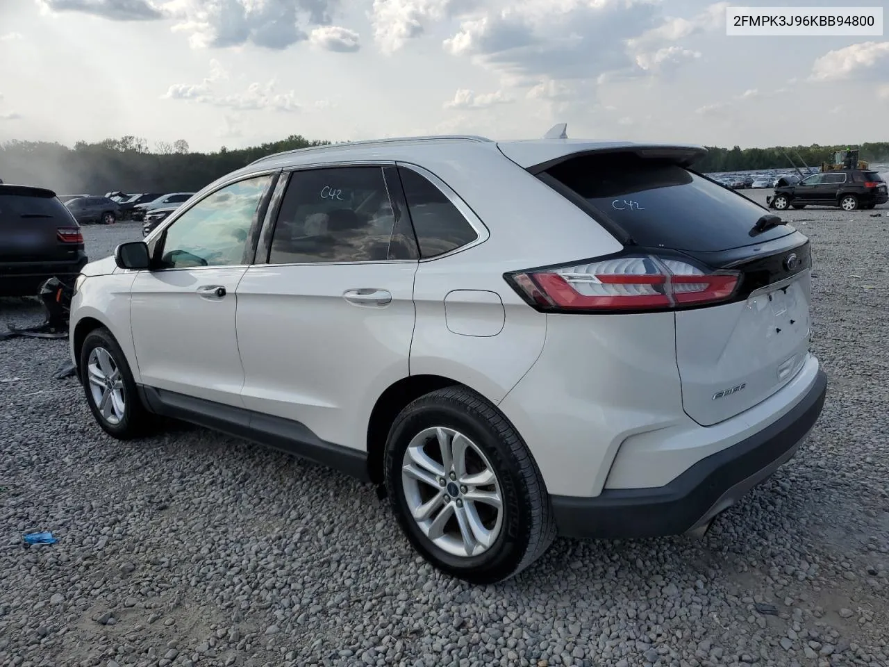 2019 Ford Edge Sel VIN: 2FMPK3J96KBB94800 Lot: 71222464