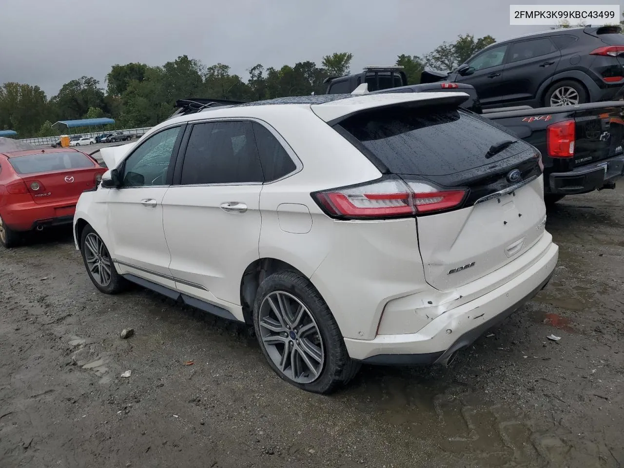 2019 Ford Edge Titanium VIN: 2FMPK3K99KBC43499 Lot: 71544124