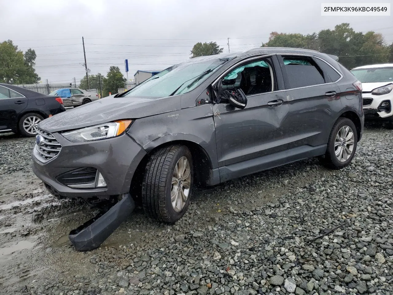 2019 Ford Edge Titanium VIN: 2FMPK3K96KBC49549 Lot: 71705074