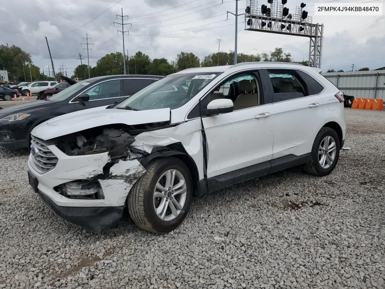 2019 Ford Edge Sel VIN: 2FMPK4J94KBB48470 Lot: 71872164