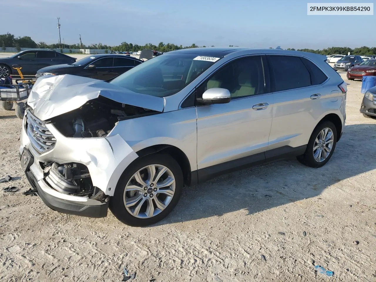 2FMPK3K99KBB54290 2019 Ford Edge Titanium