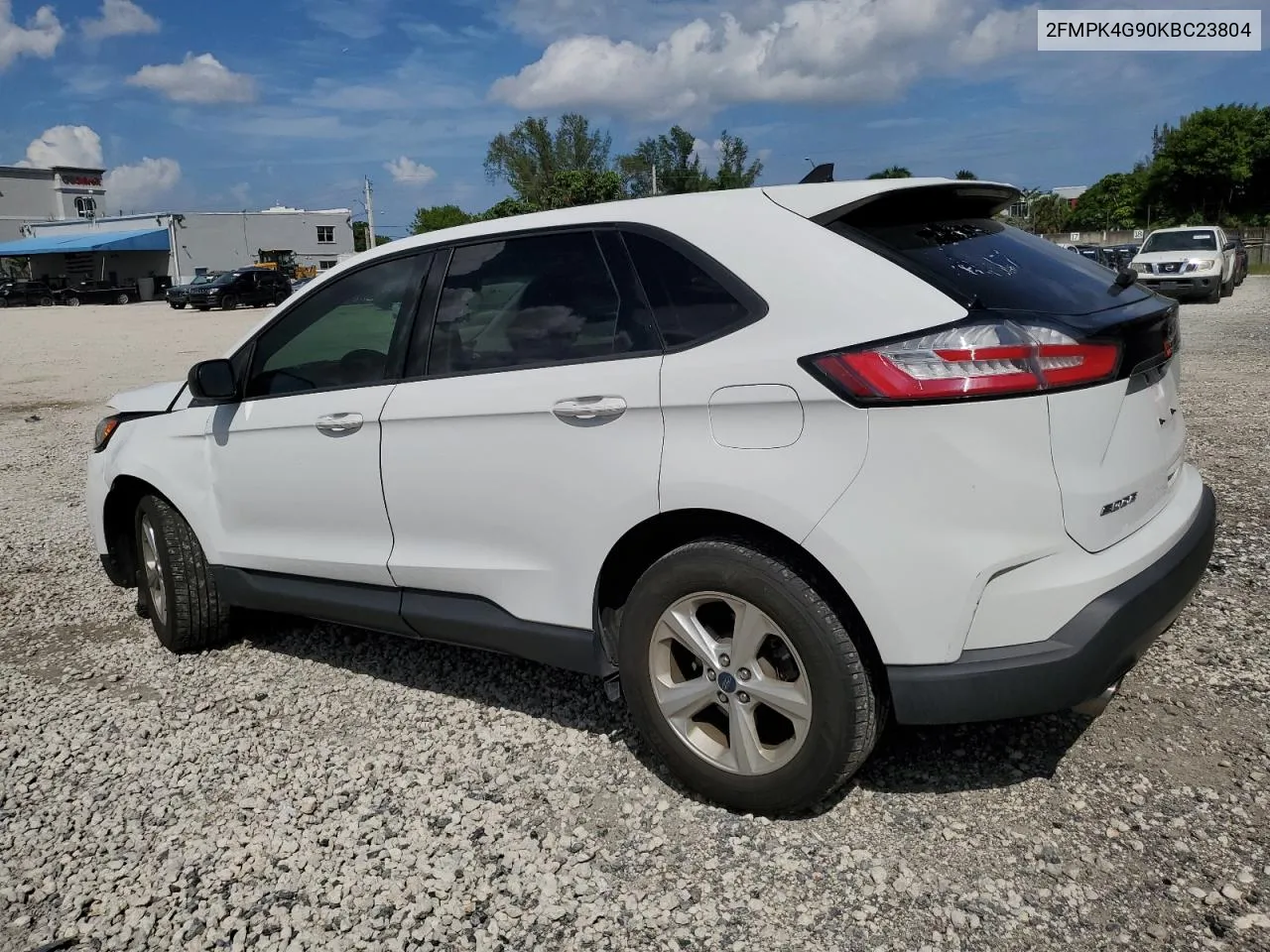 2019 Ford Edge Se VIN: 2FMPK4G90KBC23804 Lot: 72133074