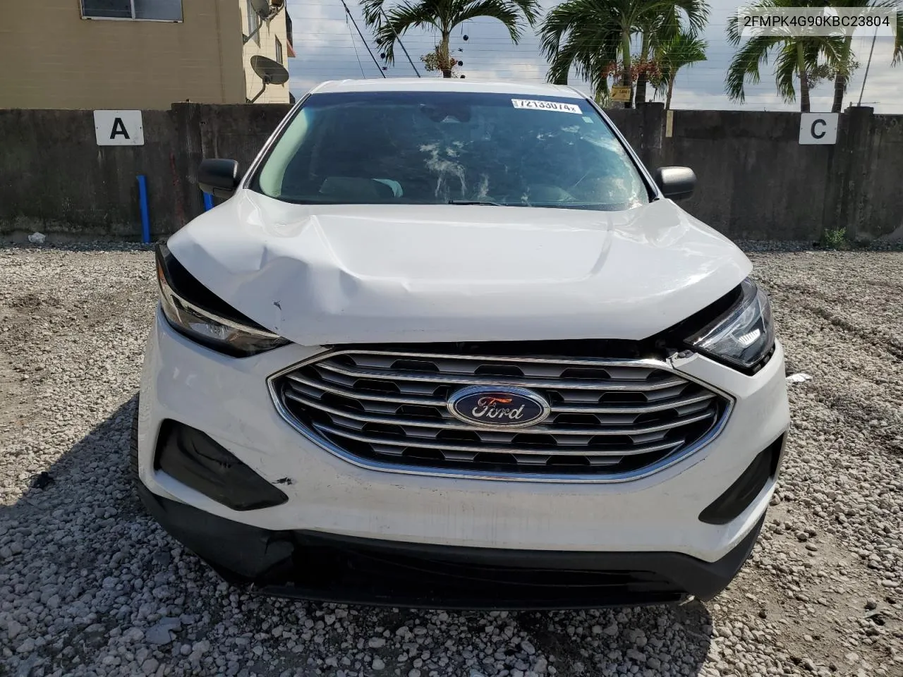 2019 Ford Edge Se VIN: 2FMPK4G90KBC23804 Lot: 72133074