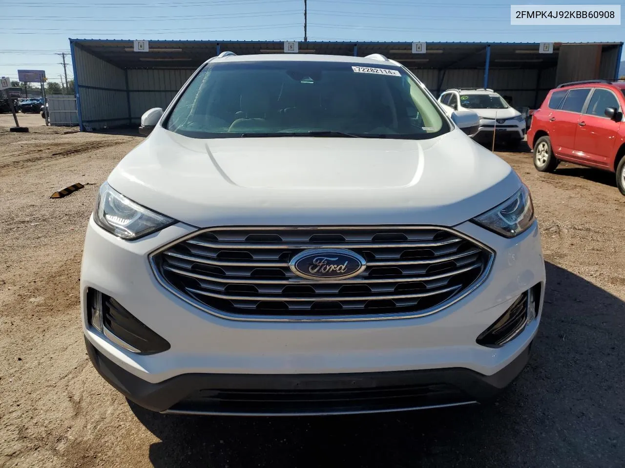 2019 Ford Edge Sel VIN: 2FMPK4J92KBB60908 Lot: 72282114