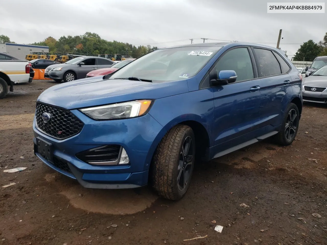 2019 Ford Edge St VIN: 2FMPK4AP4KBB84979 Lot: 72626454