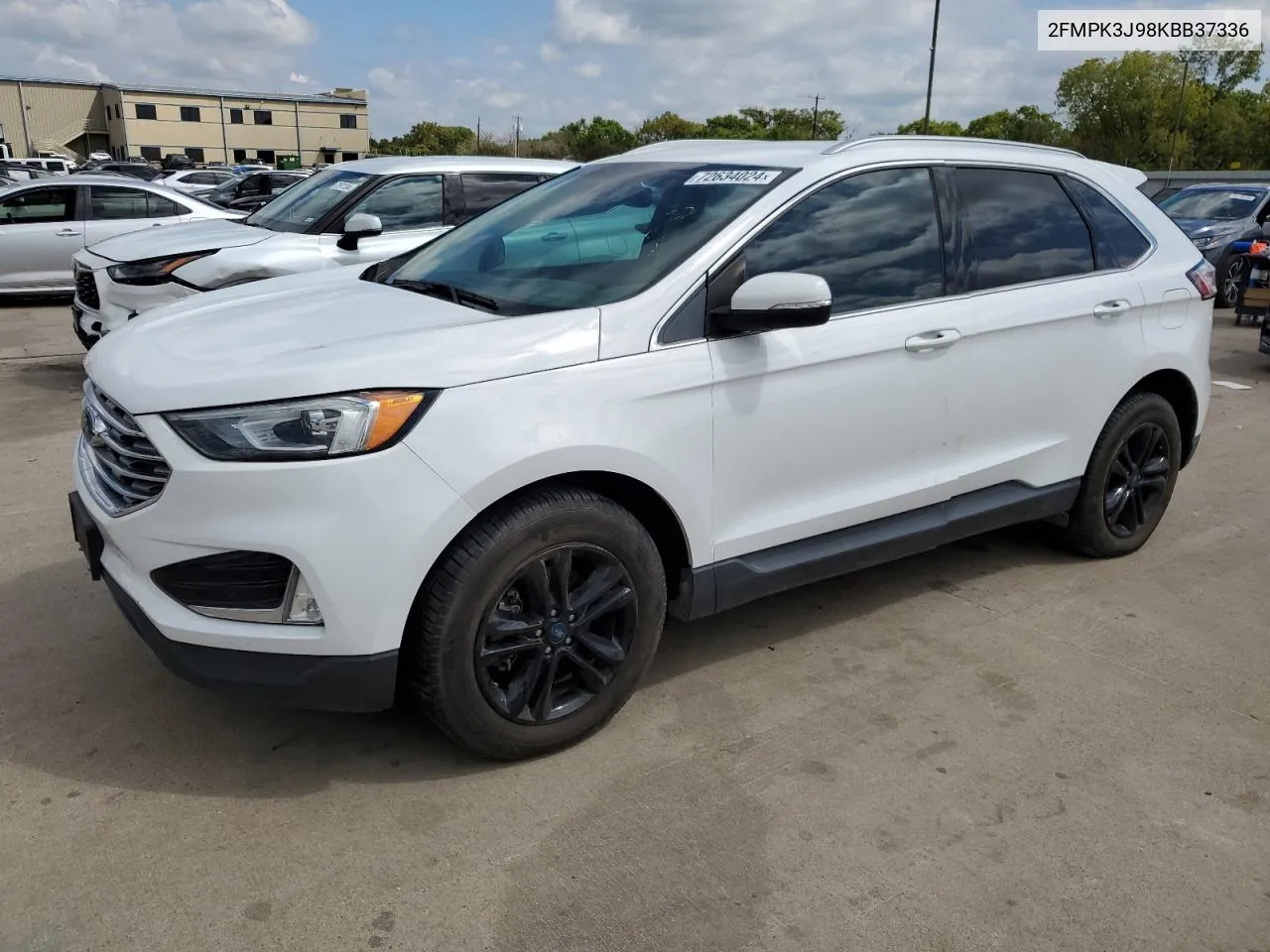 2019 Ford Edge Sel VIN: 2FMPK3J98KBB37336 Lot: 72634024