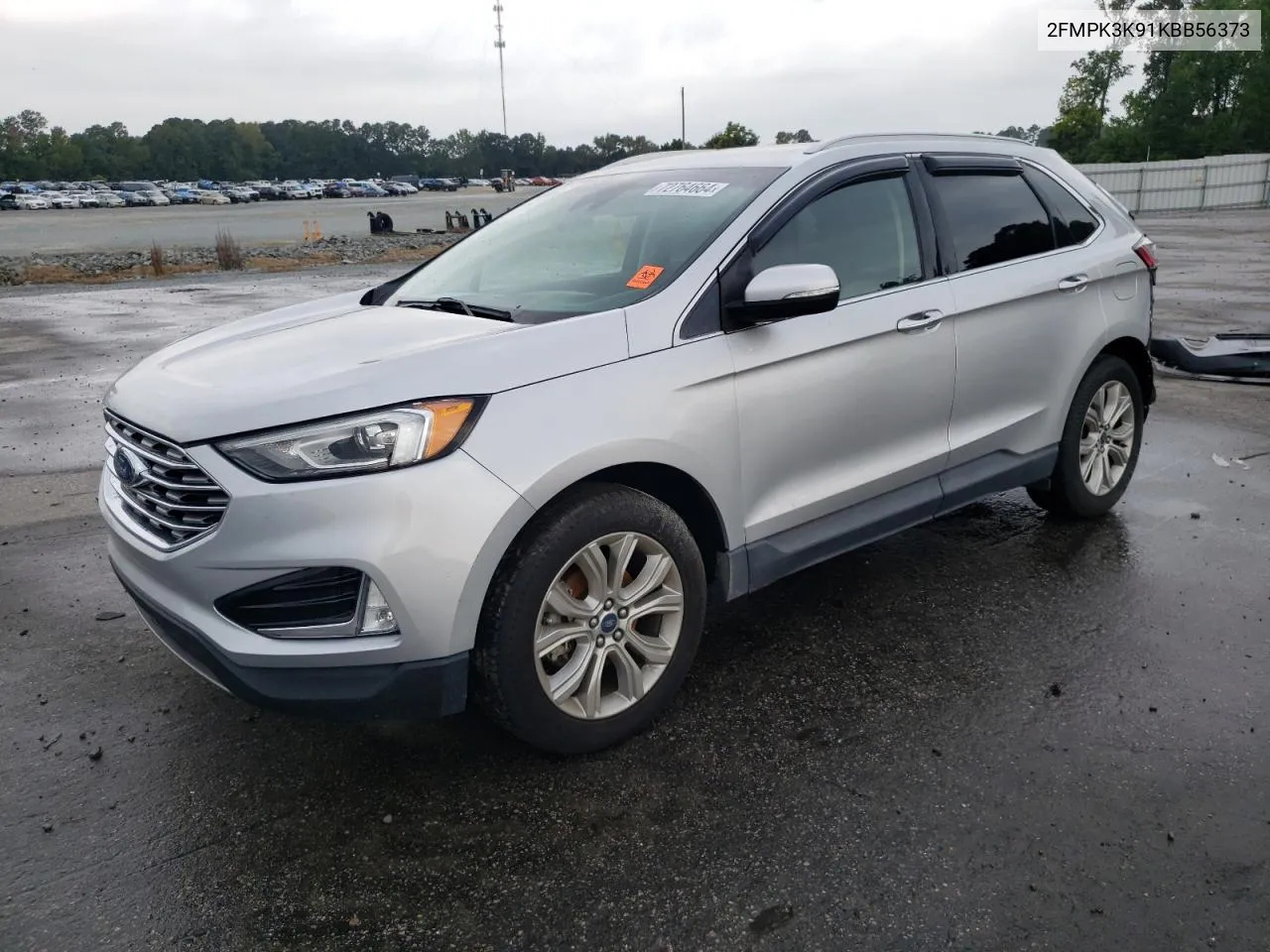 2019 Ford Edge Titanium VIN: 2FMPK3K91KBB56373 Lot: 72764664