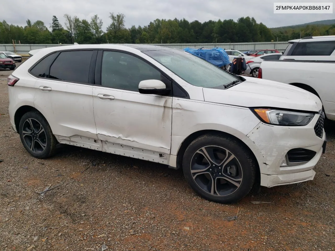 2019 Ford Edge St VIN: 2FMPK4AP0KBB68147 Lot: 72796094