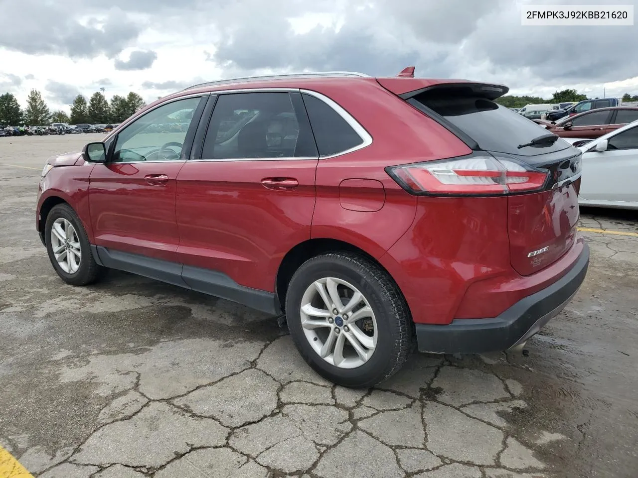 2019 Ford Edge Sel VIN: 2FMPK3J92KBB21620 Lot: 72891244