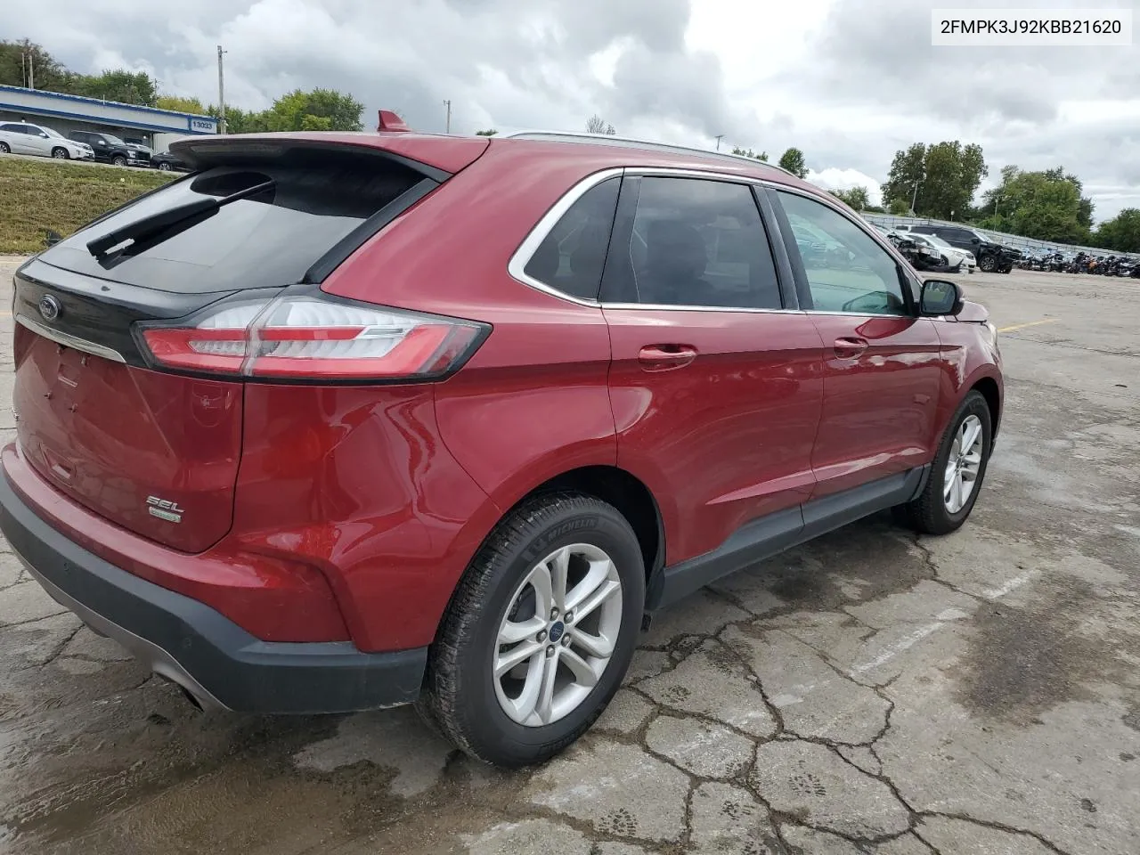 2019 Ford Edge Sel VIN: 2FMPK3J92KBB21620 Lot: 72891244