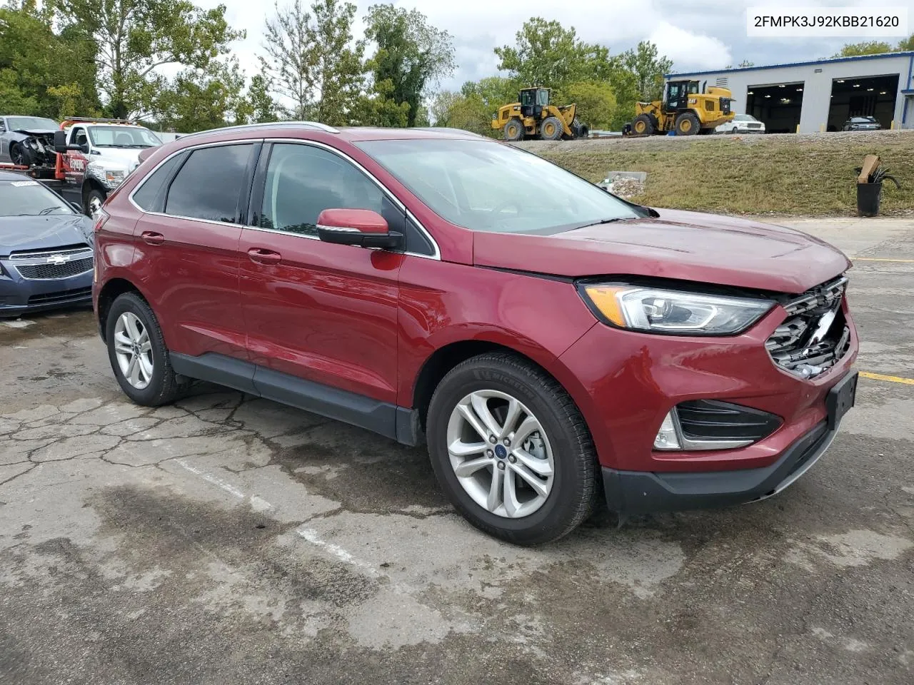 2019 Ford Edge Sel VIN: 2FMPK3J92KBB21620 Lot: 72891244