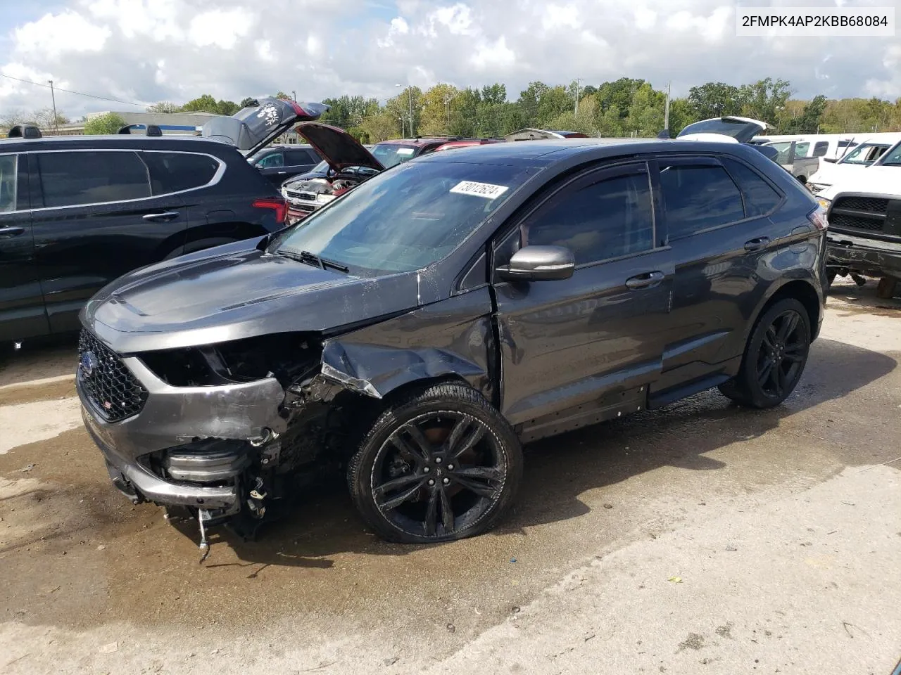 2019 Ford Edge St VIN: 2FMPK4AP2KBB68084 Lot: 73012624