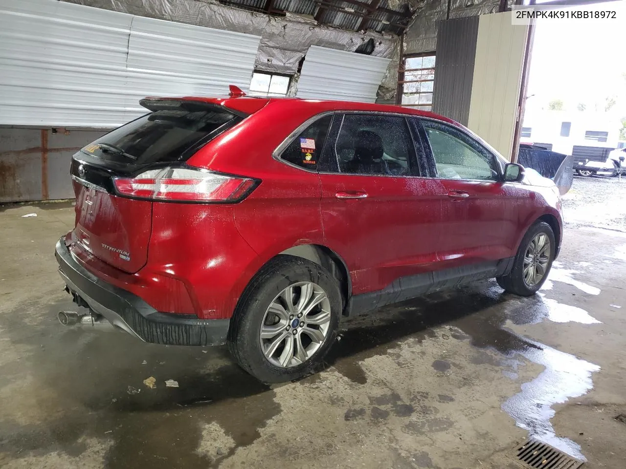 2019 Ford Edge Titanium VIN: 2FMPK4K91KBB18972 Lot: 73119524