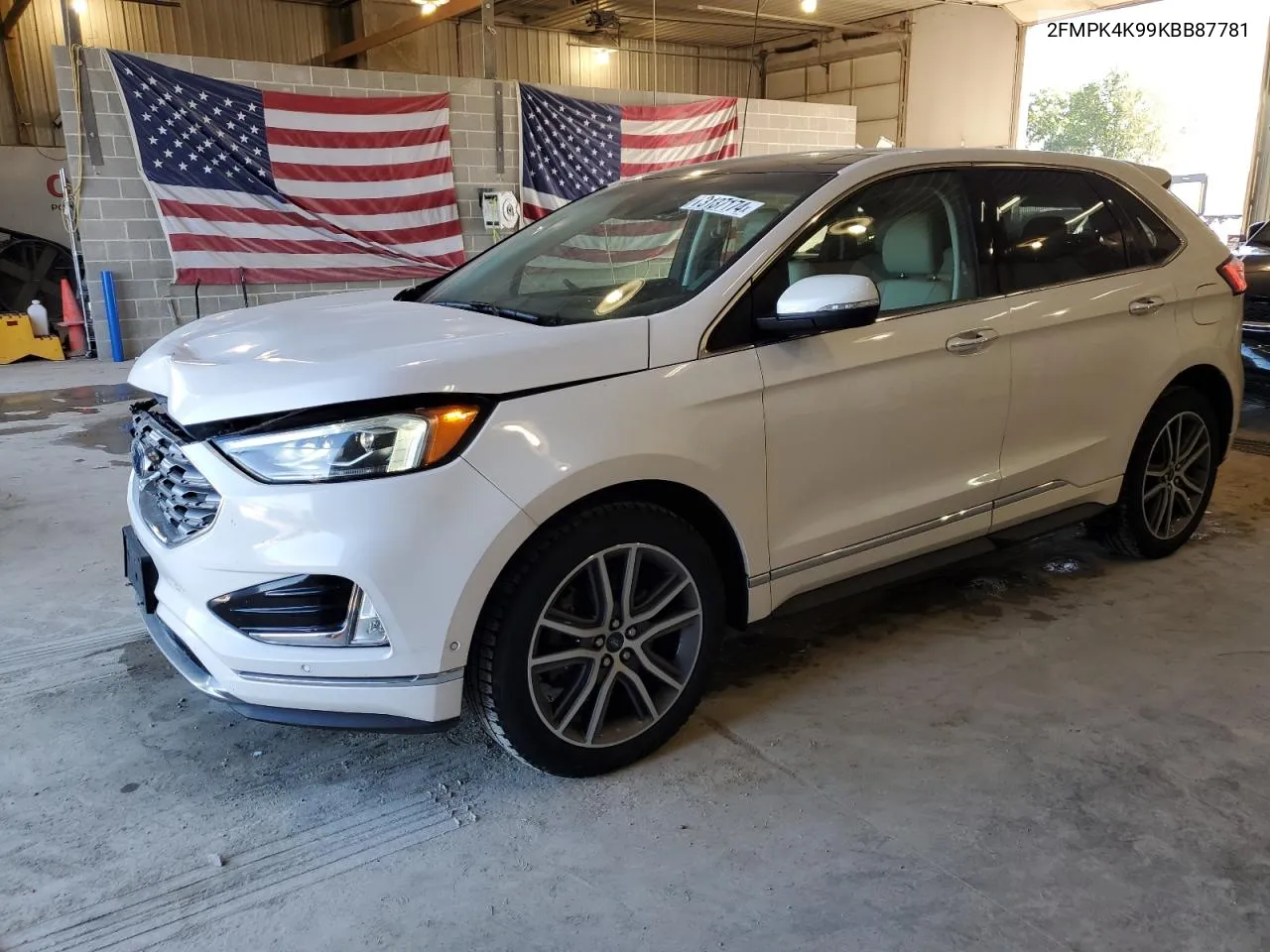 2019 Ford Edge Titanium VIN: 2FMPK4K99KBB87781 Lot: 73137174