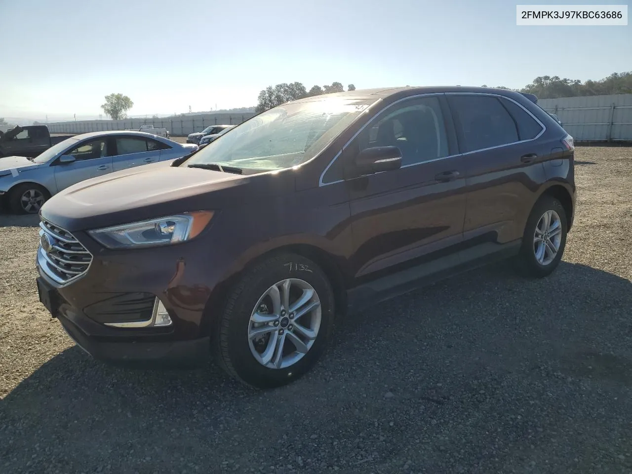 2019 Ford Edge Sel VIN: 2FMPK3J97KBC63686 Lot: 73147884