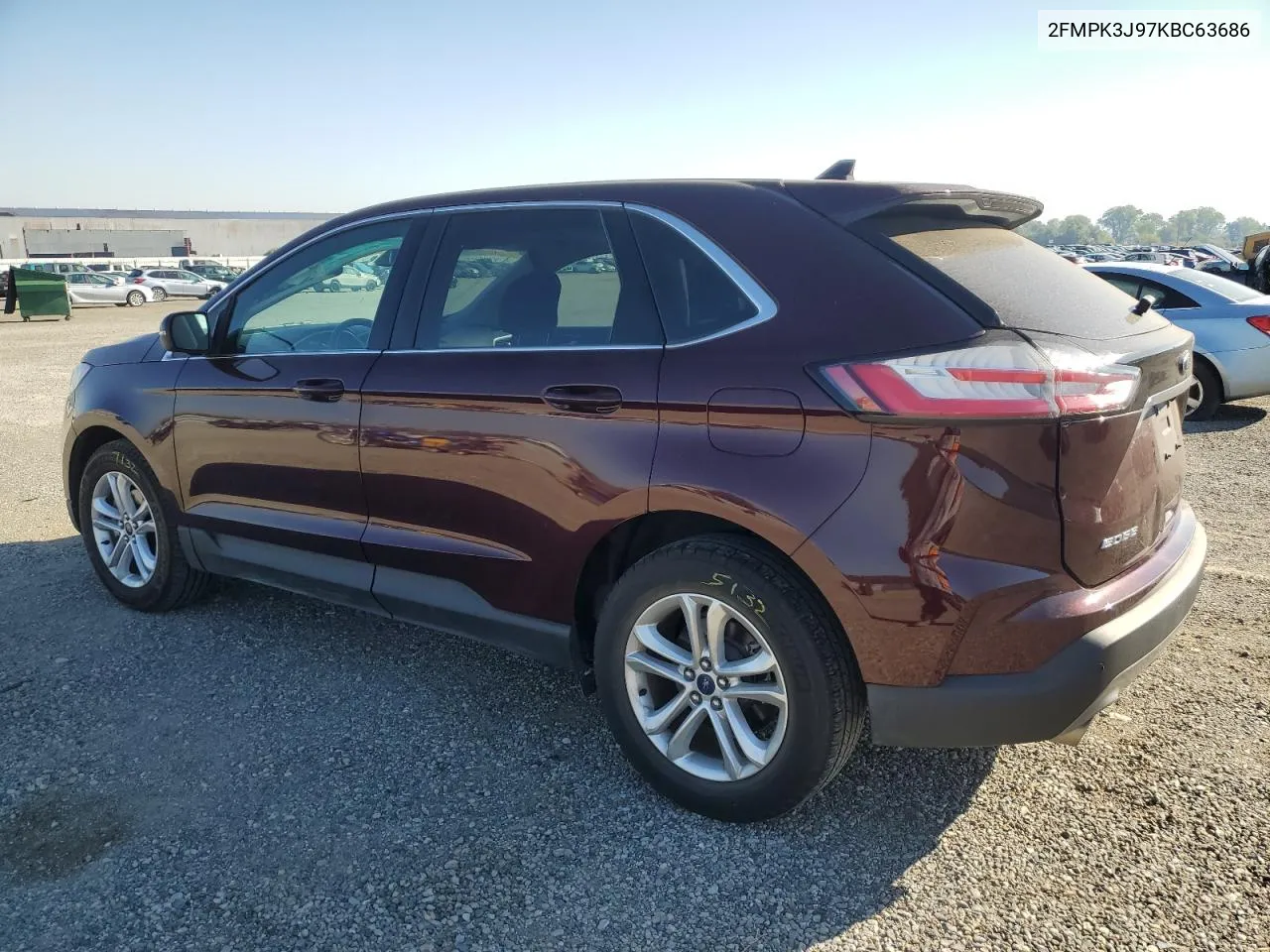 2019 Ford Edge Sel VIN: 2FMPK3J97KBC63686 Lot: 73147884