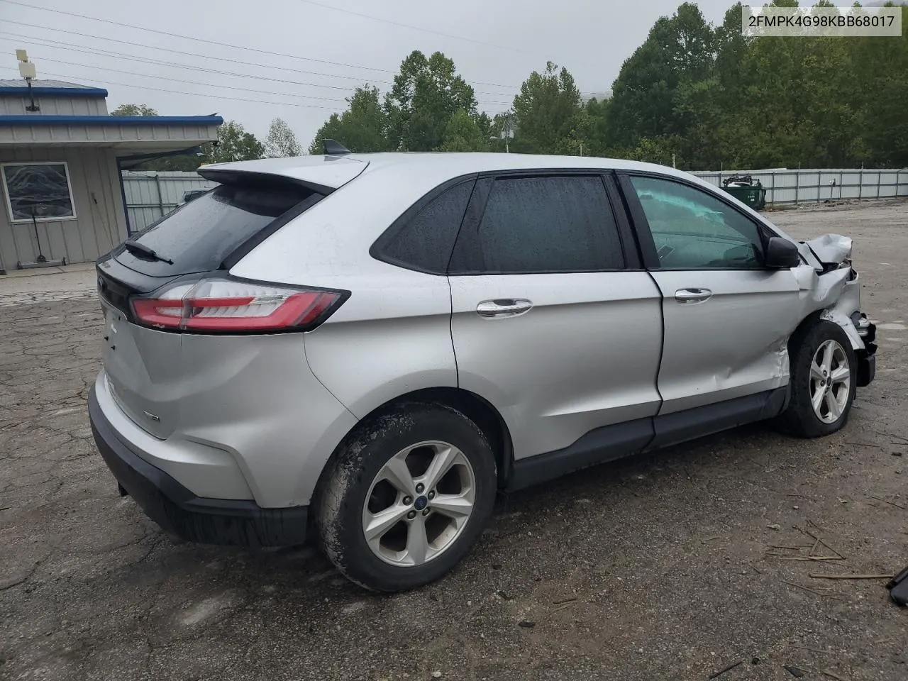 2019 Ford Edge Se VIN: 2FMPK4G98KBB68017 Lot: 73536214