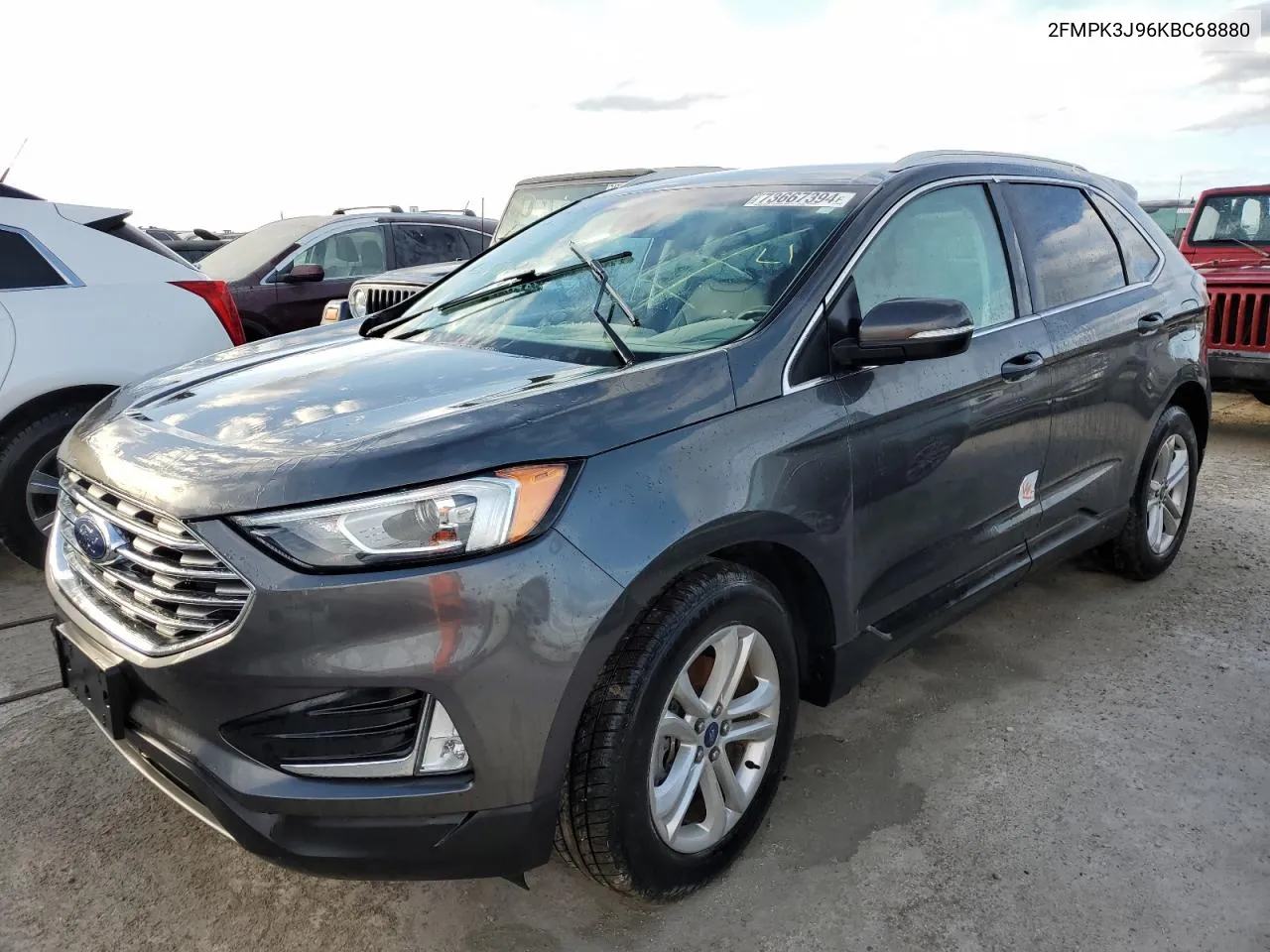 2019 Ford Edge Sel VIN: 2FMPK3J96KBC68880 Lot: 73667394