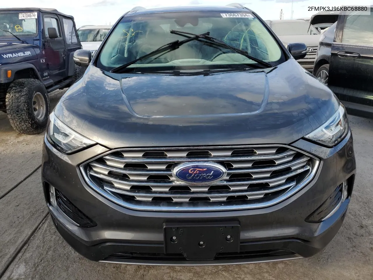 2019 Ford Edge Sel VIN: 2FMPK3J96KBC68880 Lot: 73667394