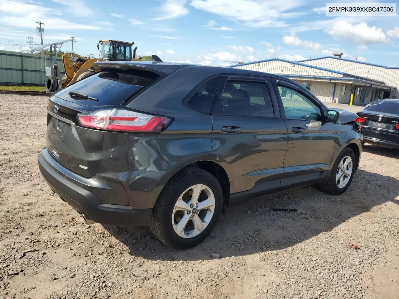 2019 Ford Edge Se VIN: 2FMPK3G9XKBC47506 Lot: 73721514