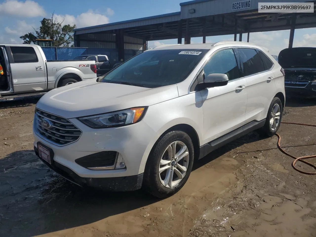 2019 Ford Edge Sel VIN: 2FMPK3J99KBB99697 Lot: 73824374